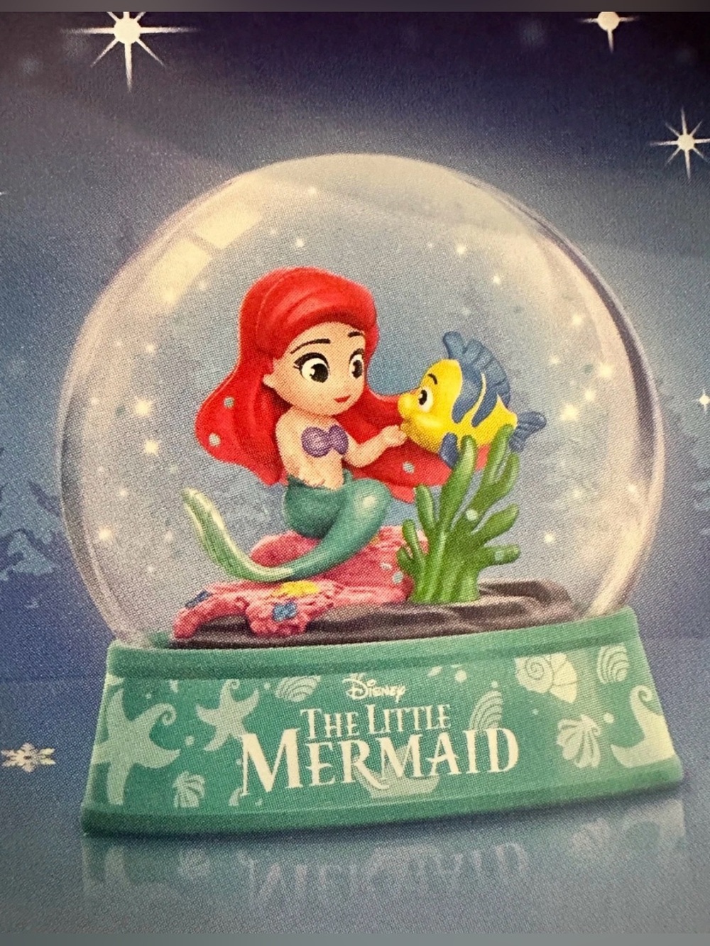 ZURU Mini Brands Create Disney Pixar Snow Globe The Little Mermaid Ariel Unused